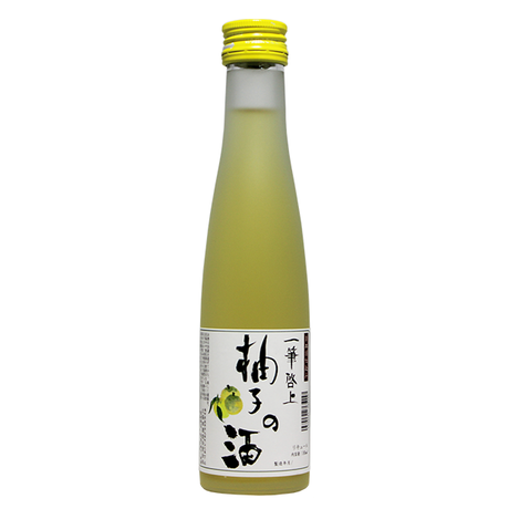 一筆啓上 柚子の酒 180ml ｸﾘｱｹｰｽ入り